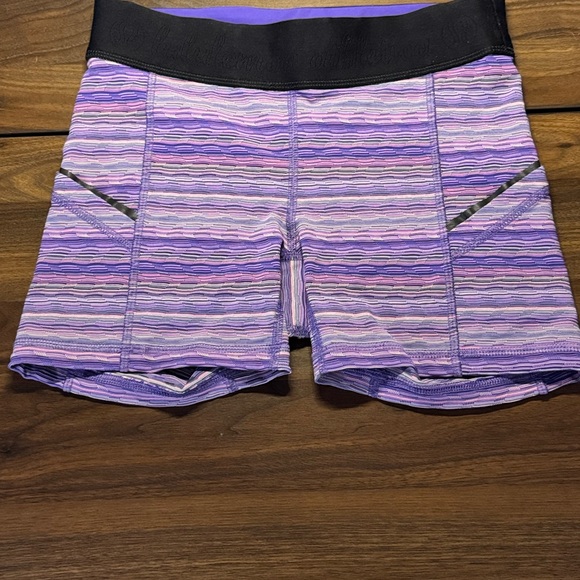 lululemon athletica Other - Girls Lululemon Purple Striped Athletic Shorts